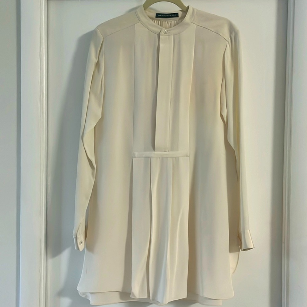 Balenciaga Silk ivory tunic